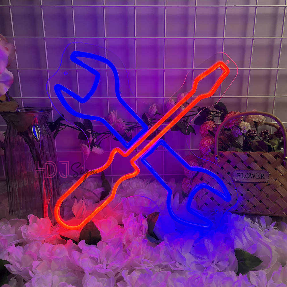 Auto Repair Shop Open - Tienda de reparación de automóviles, luces