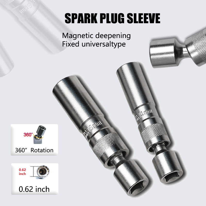 Spark Plug Socket Set - Llave de tubo de bujía magnética