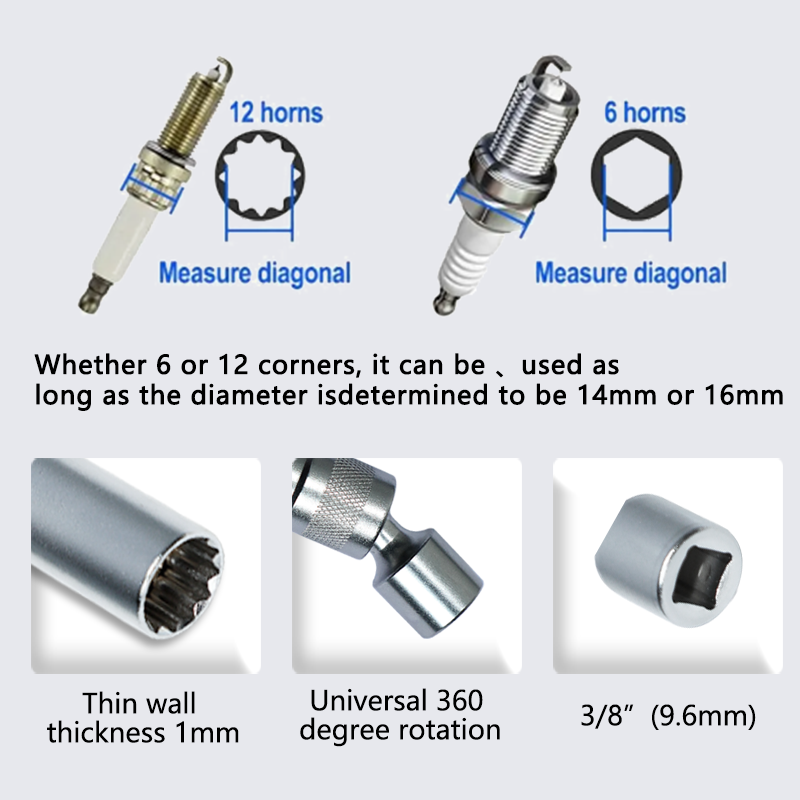 Llave de tubo de bujía magnéti - Spark Plug Socket Set reseña y precio